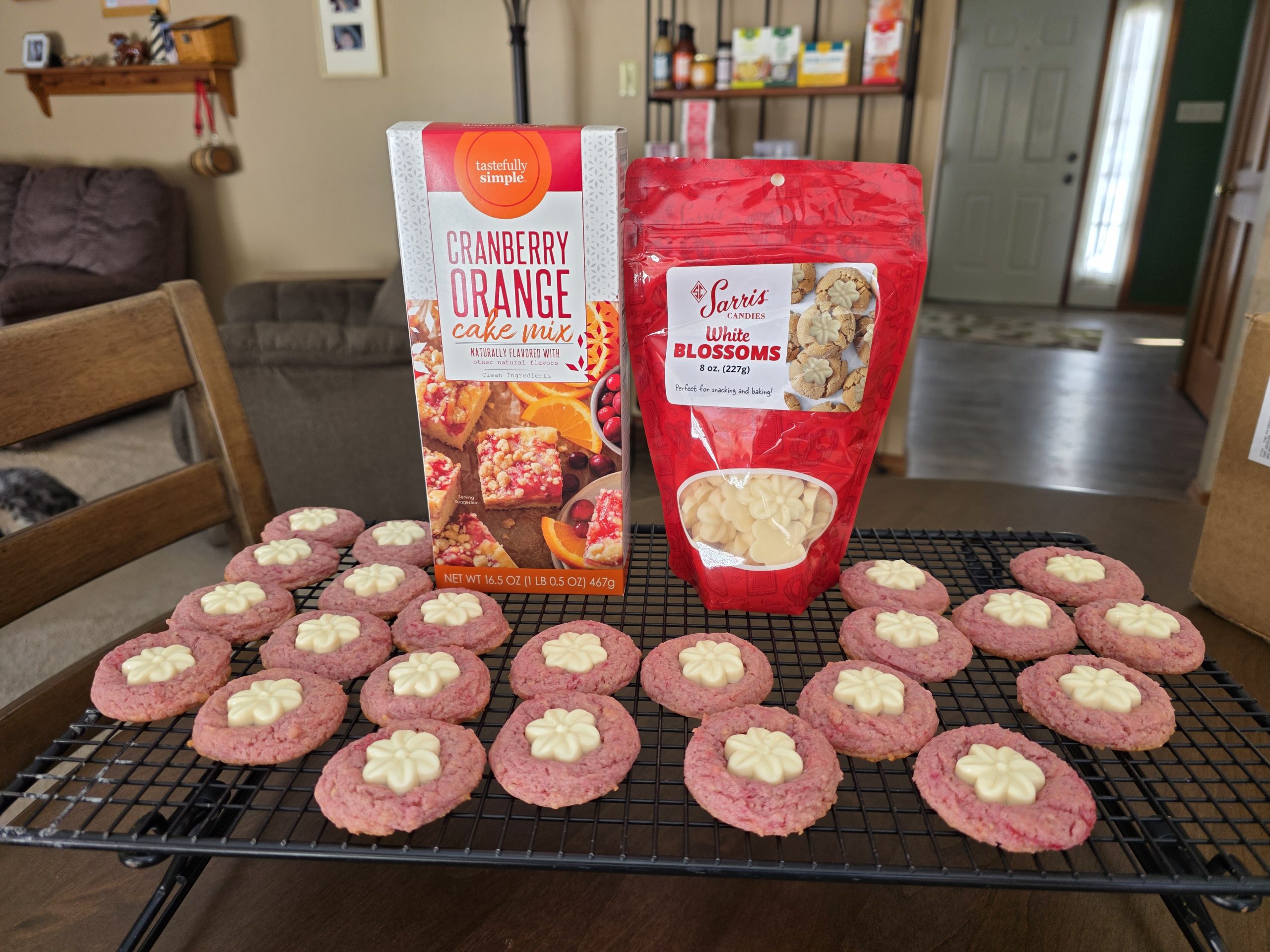 Cranberry Orange Blossom Cookies