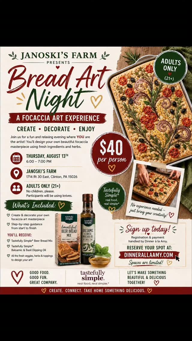 @janoski.farms #dinneralaamy #breadart #tastefullysimple #connectionnotperfection